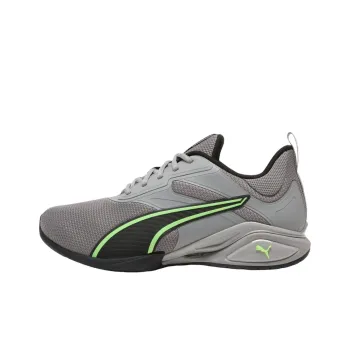 PUMA Neutron Anti Slip Wear Resistant Low Top Casual Running Shoes Men's Gray Green