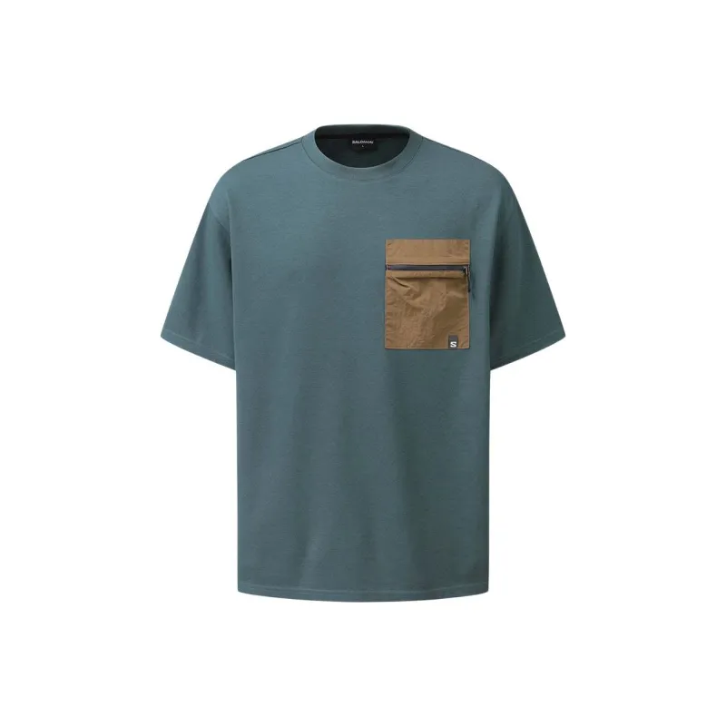 SALOMON UNI T Shirt Unisex Bright Charcoal-0