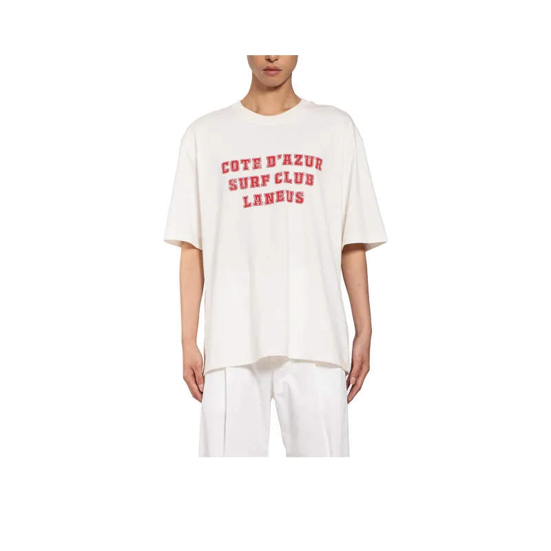 LANEUS Slogan print T shirt-0