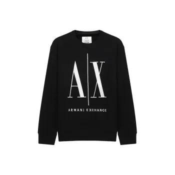 ARMANI EXCHANGE Embroidered Logo Cotton Sweatshirt