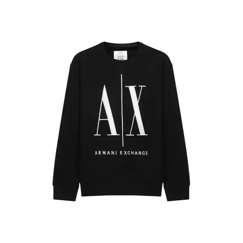 ARMANI EXCHANGE Embroidered Logo Cotton Sweatshirt