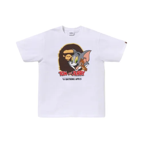 A BATHING APE X Tom And Jerry 85th Ape Head I Tee