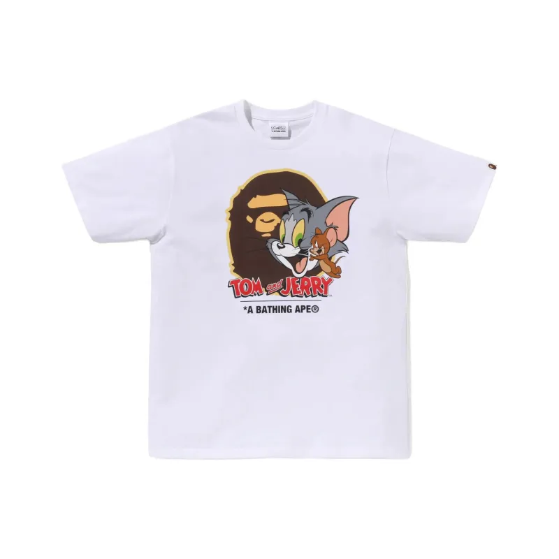 A BATHING APE X Tom And Jerry 85th Ape Head I Tee-0