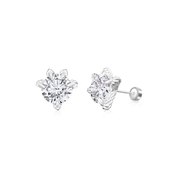 Disney 925 Sterling Silver Stud Earrings Unisex Silver