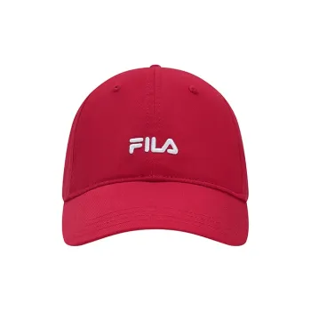 FILA ORIGINALE Cotton Baseball Caps Unisex Fire Red