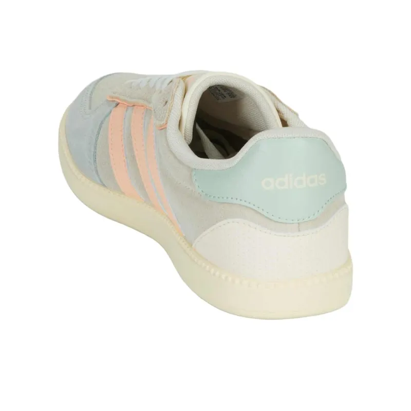 Adidas BREAKNET SLEEK Anti Slip Wear Resistant Low Top Skateboard Shoes Women's Beige Blue-5