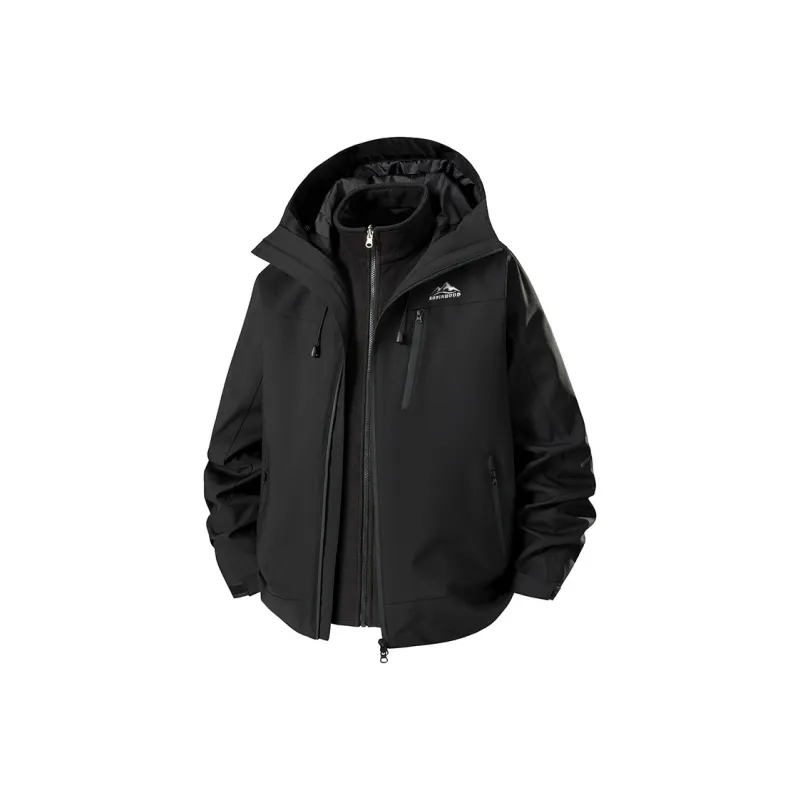 ROBINHOOD Water Resistant Windproof Breathable Wear Resistant Warm Water Repellent Windbreaker Jacket Unisex-0