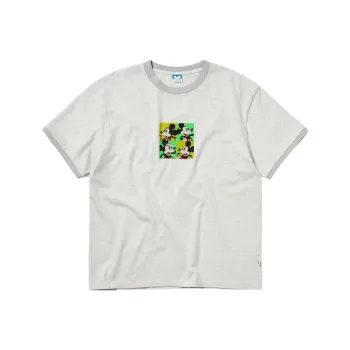 Thisisneverthat Disney/Disney Co branded Model T Shirts Unisex Light Gray