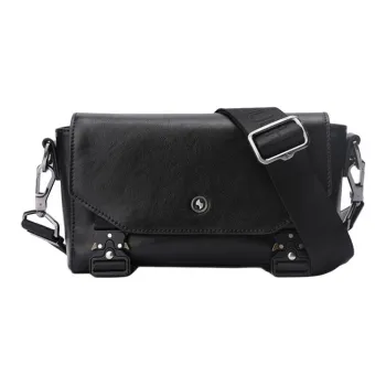 Sharkborough Top Grain Cow Leather Shoulder Bag Medium Size Men's Multicolor