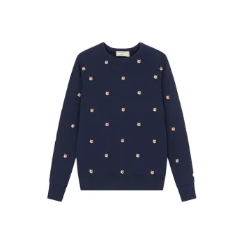 Maison Kitsune Sweatshirts Unisex Navy Blue