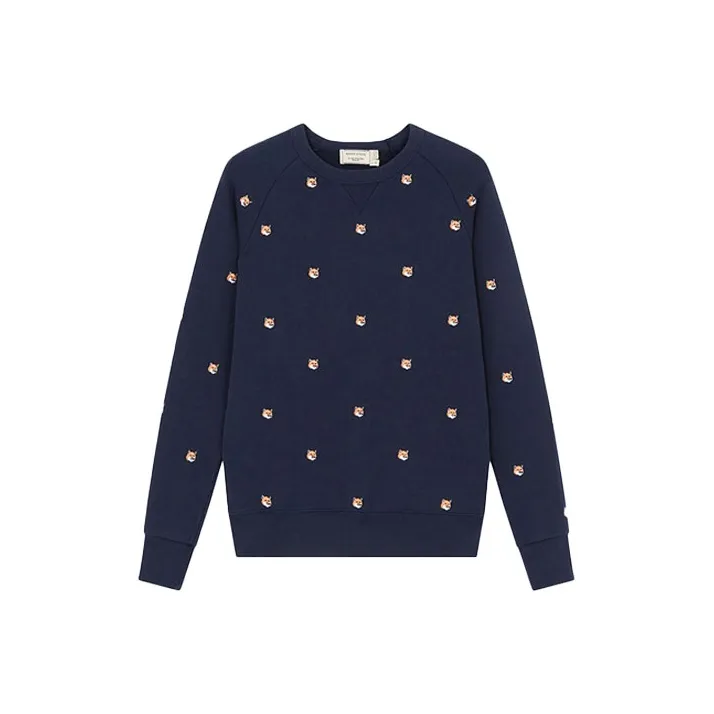 Maison Kitsune Sweatshirts Unisex Navy Blue-0