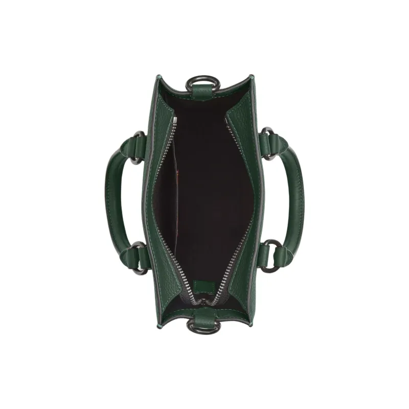 COACH Dylan Leather Tote Bag, Shopping Bag, Shoulder Bag, Handbag Trumpets Women's Forest Green-2