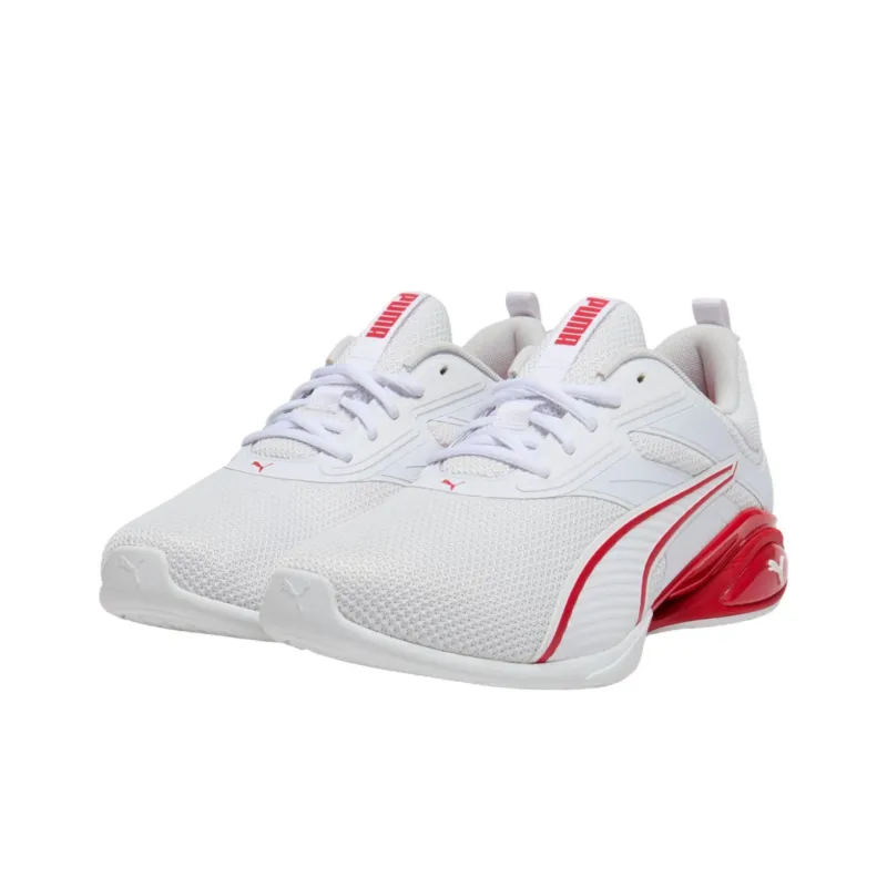 PUMA Neutron Anti Slip Wear Resistant Low Top Casual Shoes Men's White Red-2