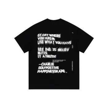 CHARLIE GOLF T Shirt Unisex Black