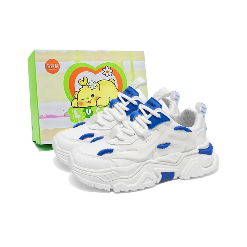 Budding Bear Slip Resistant, Abrasion Resistant, Lightweight, Height Increasing Low Top Chunky Sneakers Men's-6