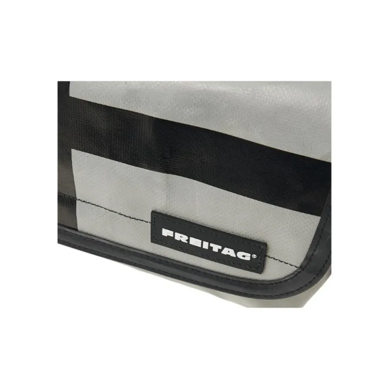 FREITAG PVC Messenger Bag Crossbody Bags Men's Silver & Black-6