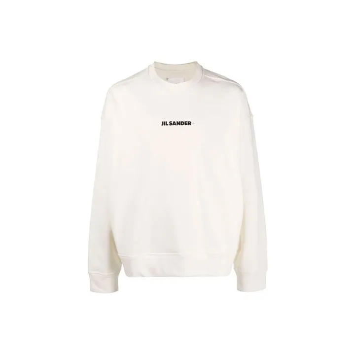 JIL SANDER Man Cotton Frontal Logo Sweatshirt-0