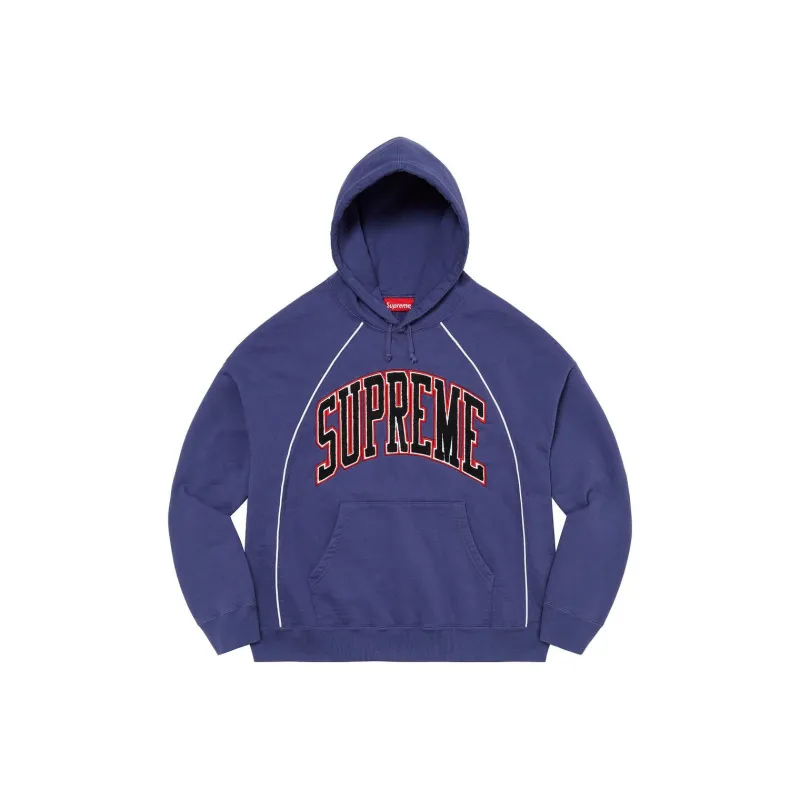 Supreme Boxy Piping Arc Hooded Sweatshirt-0