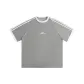 Heather Gray & White Stripes