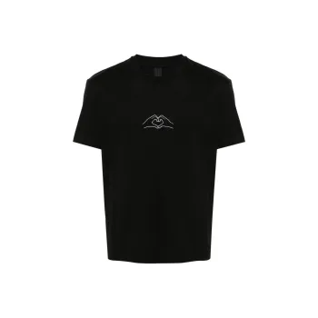 Neil Barrett Heart shape Print T shirt