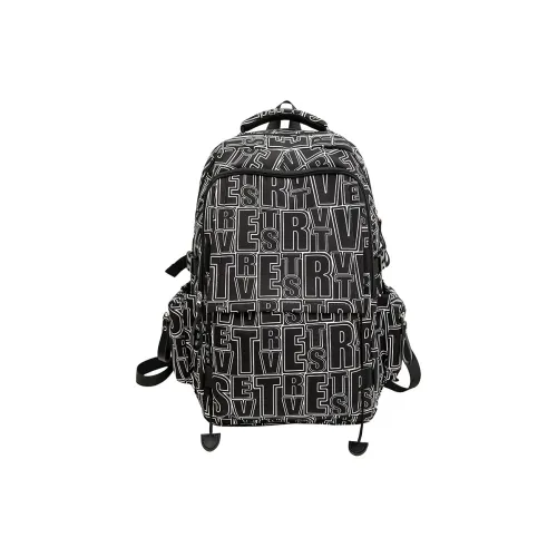 BGAY Nylon Backpack Unisex White/Black