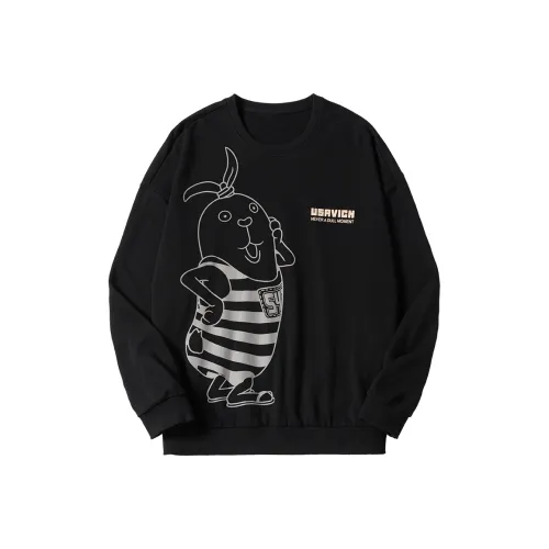 N-MAX TAOWANGTU Crew Neck Loose Fit Regular Sweatshirt Unisex
