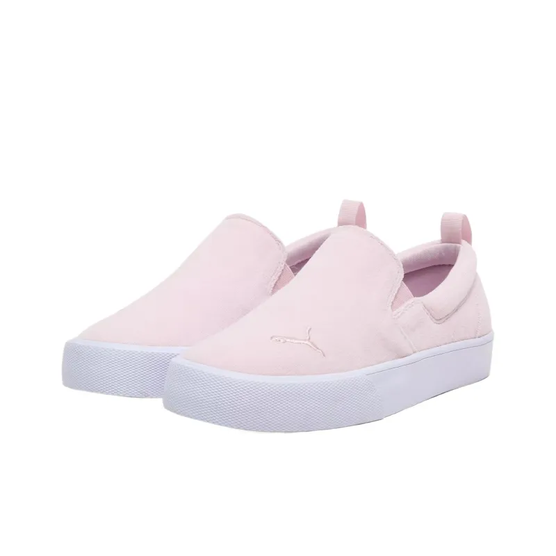 PUMA Bari Comfort Terry Breathable Moisture Wicking Low Top Skateboard Shoes Women's Pink-2