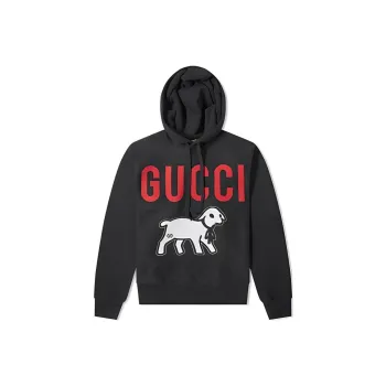 GUCCI Logo Lamb Hoodie