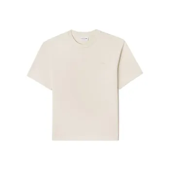 LACOSTE T Shirts Men Beige