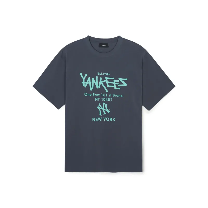 MLB New York Yankees T Shirts Unisex Gray-0