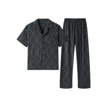 Gongdie Pajama Set Men's Dark Gray