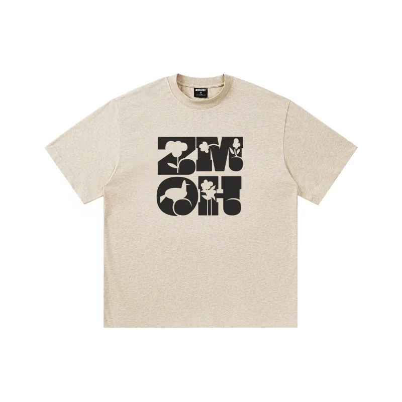ZMOH Short Sleeved T Shirt Unisex Couple's-9
