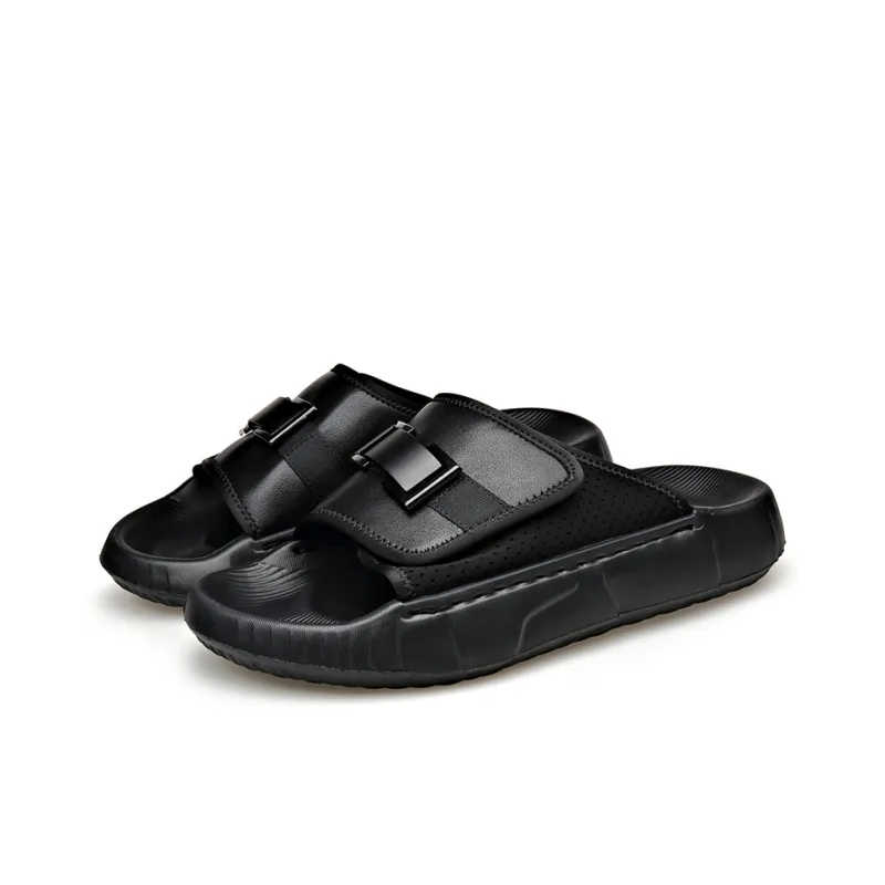 Romon Rubber Sole Slip Resistant Slide Slippers Men's-7