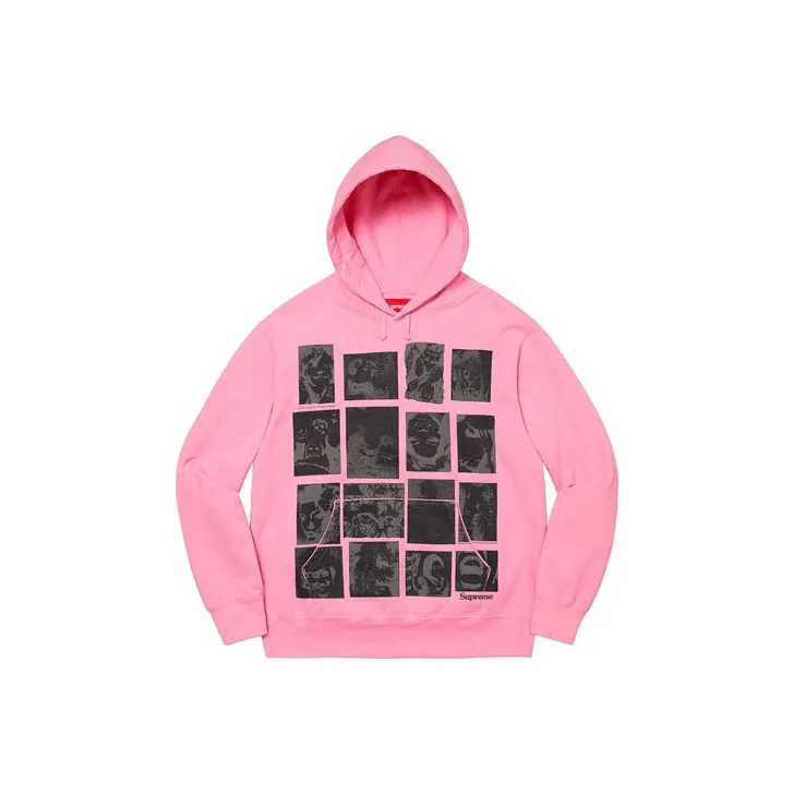 Supreme Collage Grid Hooded Sweatshirt-3