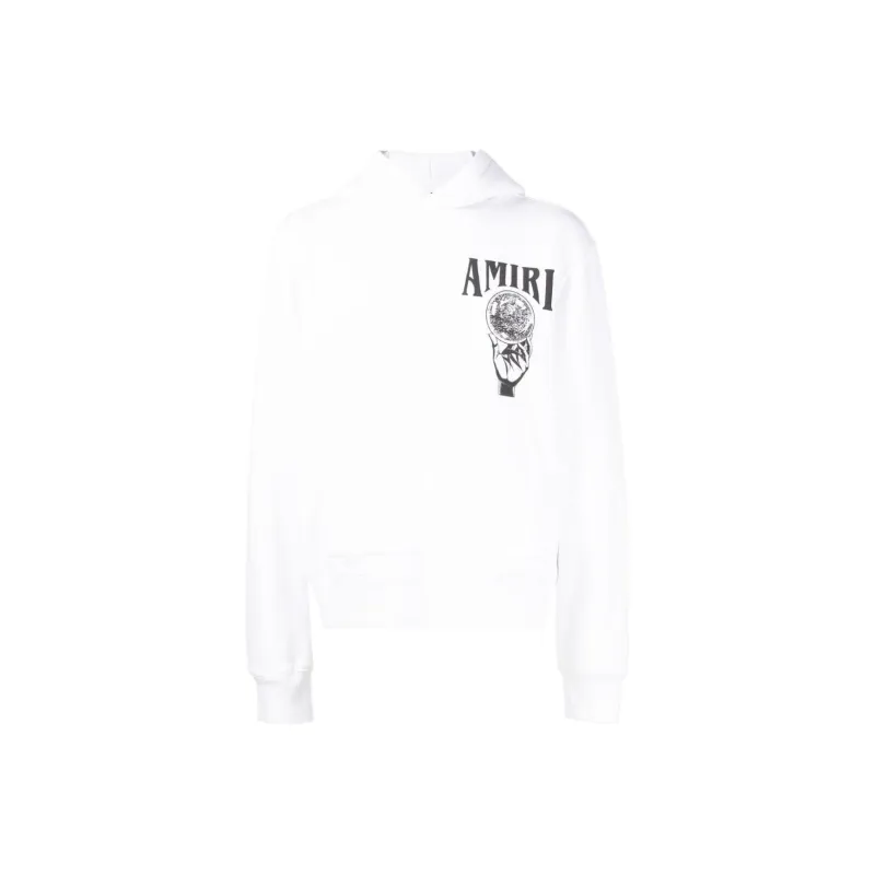 AMIRI Logo print Cotton Hoodie-0