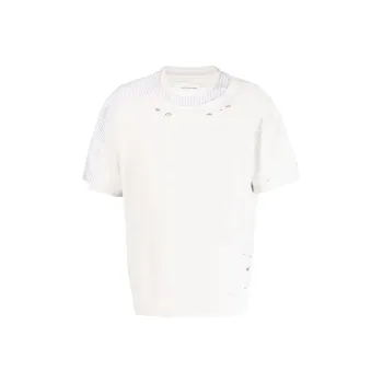 Feng Chen Wang Chest Logo print Detail T shirt