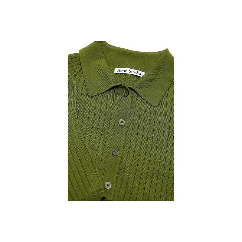 Acne Studios Regular Fit Buttoned Polo-4
