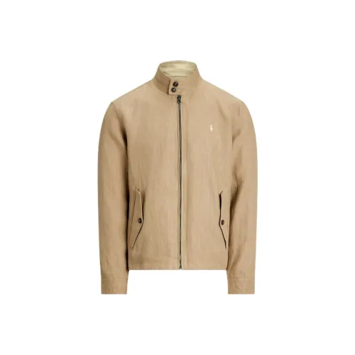 Polo Ralph Lauren SS25 Jackets Coats Men's Brown Yellow