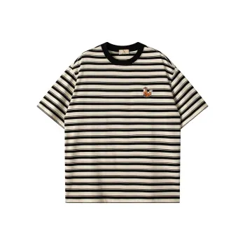 WILLIAM FOX&SONS T Shirt Unisex Black Stripes Pattern