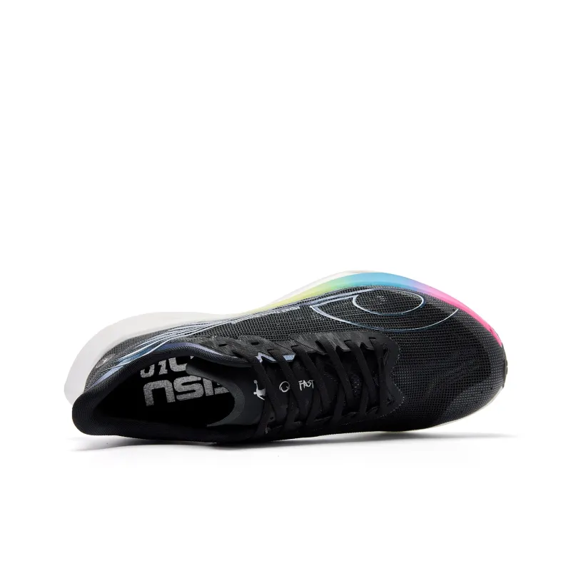 QIAODAN Swift 3PRO Cushioned Slip Resistant Abrasion Resistant Low Top Casual Training Running Shoes Men's Black White-3