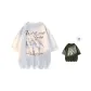 White (Comes with Same Style Army Green T-Shirt)