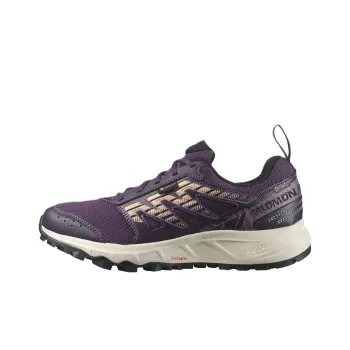 SALOMON Wander Waterproof Rebound Low Top Trail Running Shoes Women's Purple