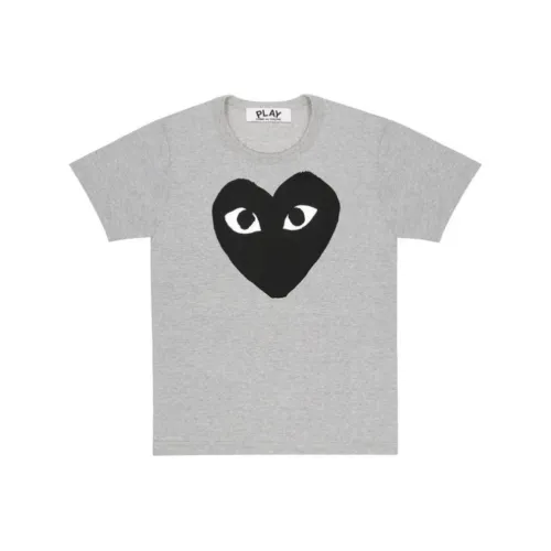 CDG 그레이 남녀공용 티셔츠