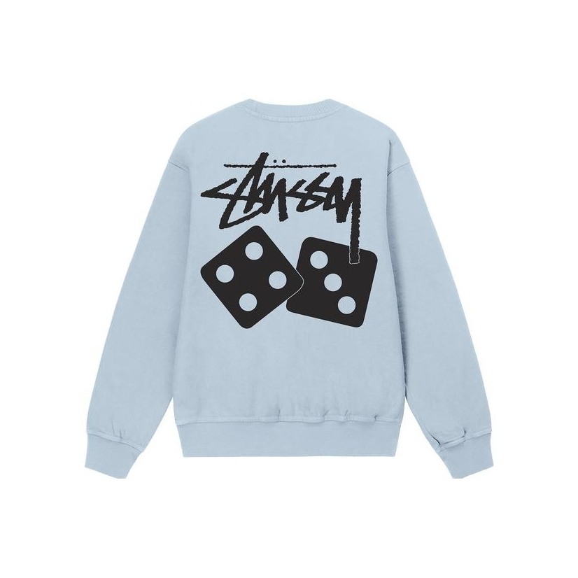 Stussy Dice Pigment Dyed Crew - POIZON