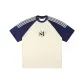 Apricot & Navy Blue