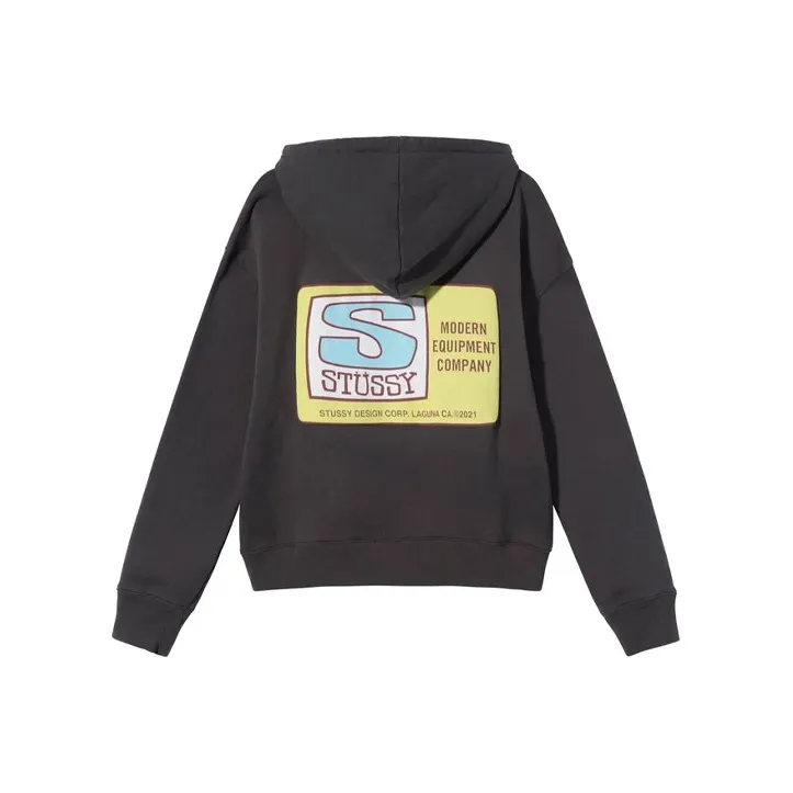 Stussy Boxy Crop Hood-0