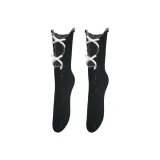 Single Pack (Black Socks with White Bowknot)