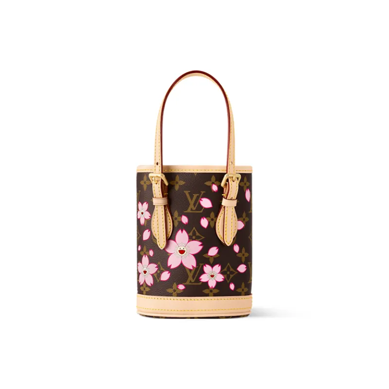 LOUIS VUITTON X Takashi Murakami Nano Bucket Sakura Brown-2