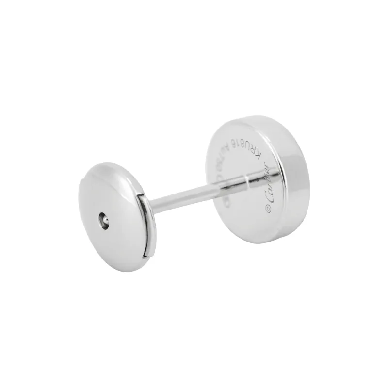 CARTIER 18K White Gold Stud Earrings Unisex-2