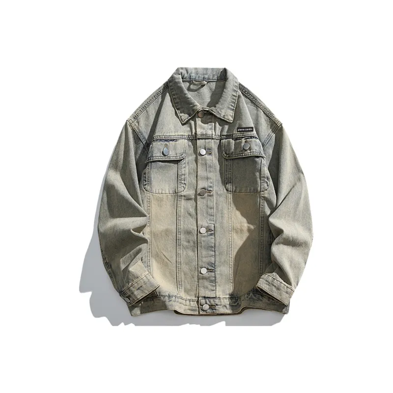 PIERRE CARDIN Denim Jacket Unisex Black-4